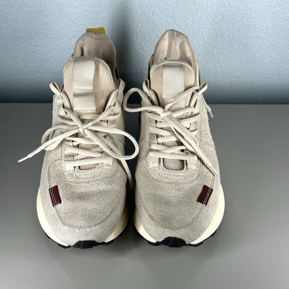 Clearweather Shoes Mens Size 8.5 Women’s 10 Contera Oatmeal Suede Sneakers - Picture 3 of 16